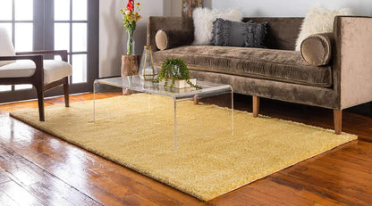 Solo Collection Area Rug - Calabasas (7' 10" x 10' Rectangle, Yellow)